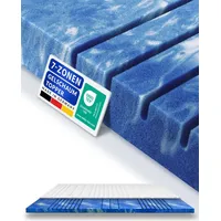 AM Qualitätsmatratzen | 7-Zonen Deluxe Gelschaum-Topper | 100x220 cm