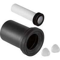 Geberit Anschlussset für Wand-WC, L 18,5cm 152426111 mit Deckkappen
