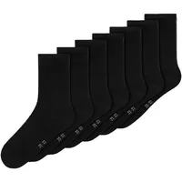 NAME IT NKNSOCK 7P SOLID NOOS Schwarz,