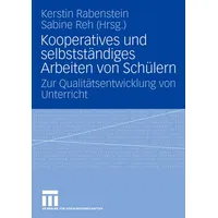VS Verlag für Sozialwissenschaften Kooperatives und selbständiges Arbeiten von