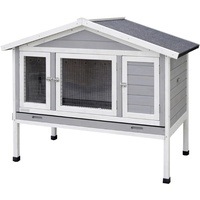 Kerbl Kaninchenstall 130 x 66 x 110 cm grau,