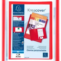 Exacompta 43503E Sammelmappe Polypropylen PP, für Format A4 Rot