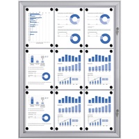 Showdown® Displays Schaukasten S alu 9x DIN A4