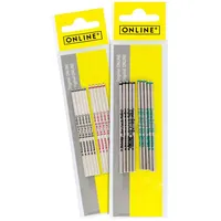 Online Schreibgeräte ONLINE® D1 Kugelschreiberminen M farbsortiert, 20 St.