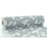 Sovie Horeca Tischläufer Gitte Silber-Blau aus Linclass® Airlaid, 40
