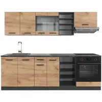 Vicco Küchenzeile R-Line 240 cm ohne Arbeitsplatte