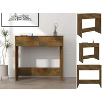 VidaXL Schreibtisch Räuchereiche 80x40x75 cm Holzwerkstoff