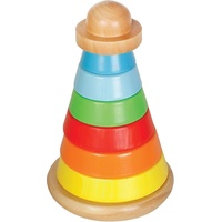 Vedes SpielMaus Holz Stehauf-Stapelturm, 8-teilig
