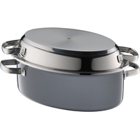 WMF Fusiontec Mineral Multi-Bräter mit Edelstahldeckel, 38 cm, Platinum