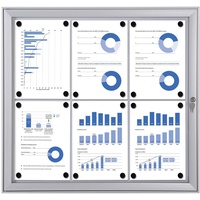Showdown® Displays Schaukasten S alu 6x DIN A4