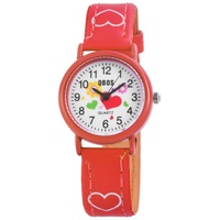 QBOS Kinderuhr Armbanduhr rot