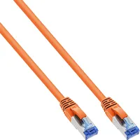 InLine Patchkabel, S/FTP (PiMf), Cat.6A, halogenfrei, orange, 10m
