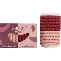 Bellody Minis Haargummis Bordeaux Red/Mellow Rose (20 Stück