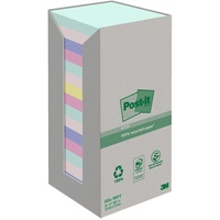 Post-it Haftnotiz Recycling Notes 76 x 76 mm, farbig