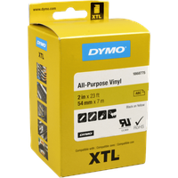 Dymo Label Band XTL 1868775 Vinyl schwarz auf gelb