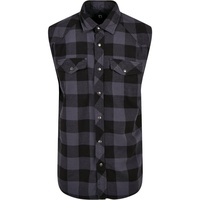 Brandit Textil Check Hemd Black / Grey 6XL