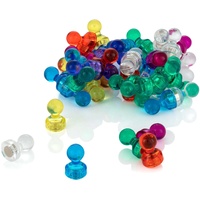 POPPSTAR 50 Bunte Kegelmagnete für Whiteboard (11 x 17mm)