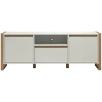 Trendteam Lowboard Dakota, TV Schrank, hellbraun / weiß, matt,