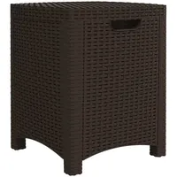 VidaXL Garten-Aufbewahrungsbox 39x39x46 cm PP Rattan Braun