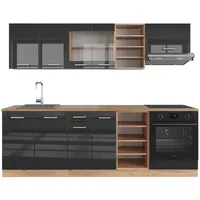 Vicco Küchenzeile R-Line 240 cm ohne Arbeitsplatte