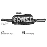 Ernst Endschalldämpfer für OPEL Astra H