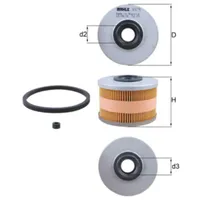 Mahle Kraftstofffilter Ø71,1mm für RENAULT Kangoo Rapid (FC0/1_)