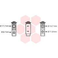 Van Wezel Expansionsventil, Klimaanlage 37001580