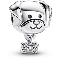 Pandora Hund & Knochen Charm aus Sterling Silber mit