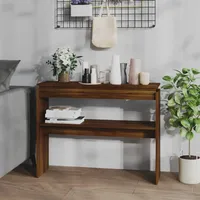 VidaXL Konsolentisch Braun Eichen-Optik 102x30x80 cm Holzwerkstoff