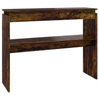 VidaXL Konsolentisch Räuchereiche 102x30x80 cm Holzwerkstoff