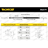 Monroe Gasfeder, Koffer-/Laderaum OPEL Meriva B