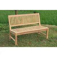 LINDER EXCLUSIV Stabile Gartenbank Kingsbury in Premium Teak ohne