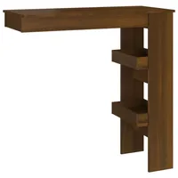 VidaXL Esstisch »Wand-Bartisch Braun Eichen-Optik 102x45x103,5 cm Holzwerkstoff«