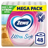 Zewa Ultra Soft Toilettenpapier mit Strohanteil 3x 16 Rollen