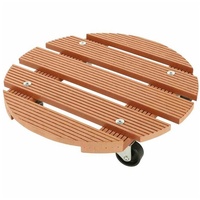 Siena Garden Pflanzenroller WPC rund Natur 30 cm,