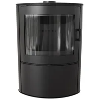Kratki Kaminofen Koza AB S/2/BLACK | gebogene Scheibe |