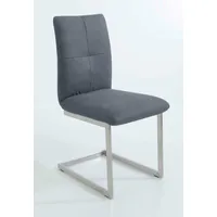 K+W Komfort & Wohnen Freischwinger 6511 Mikrofaser blau