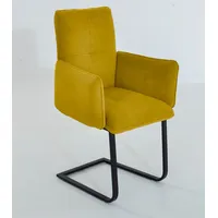 K+W Komfort & Wohnen Freischwinger 6502 gelb/schwarz