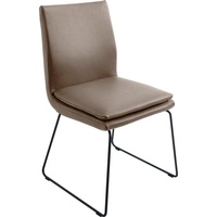 K+W Komfort & Wohnen Esszimmerstuhl Creso Nappaleder grau