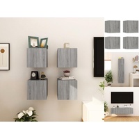 VidaXL TV-Wandschränke 4 Stk. Grau Sonoma 30,5x30x30 cm