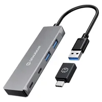 GRAUGEAR G-HUB2A2C-AC USB-Hub 4 Port USB-A, USB-C® USB 3.0