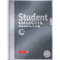 Brunnen Student Premium anthrazit-metallic A4 mit Innenrand, 80 Blatt