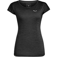 Salewa Puez Melange Dryton Kurzarm-t-shirt - Black Out Melange