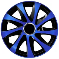 NRM Radzierblenden Drift EXTRA blau/schwarz 14 Zoll 4er Set