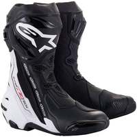 Alpinestars Supertech R Vented Motorradstiefel, schwarz-weiss, Größe 43 EU