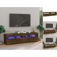 VidaXL TV-Schrank mit LED-Leuchten 2 Stk. Räuchereiche 75x35x40 cm