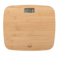 Adler AD 8173 Personenwaage aus Bambus für max 180kg,