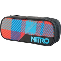 Nitro Pencil Case plaid red/blue