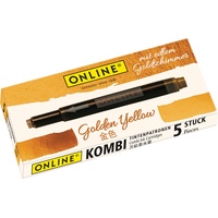 Online Schreibgeräte ONLINE® 17178/12 Tintenpatronen für Füller Golden Yellow