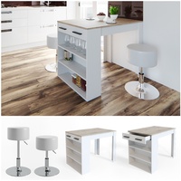 Vicco Esstisch-Set Repose, 67 x 100 cm mit 2